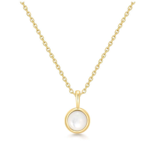  Lady Cozy - Silver / 14kt GP - Pearl - 48cm